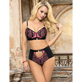 Nina Splice Bra Set - Pink